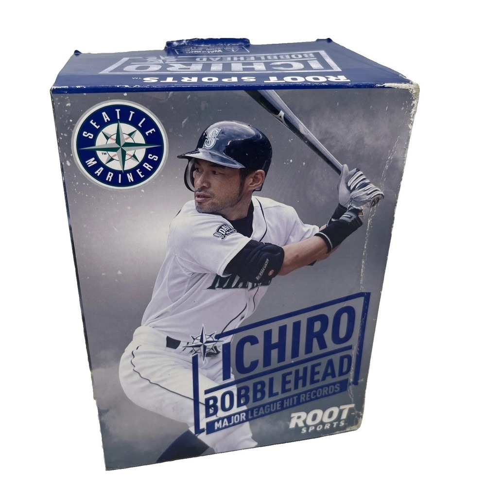 Ichiro Suzuki Double Bobblehead MLB Hit Records 262 Mariners / 3000 Marlins NIB